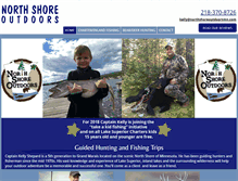 Tablet Screenshot of northshoreoutdoorsmn.com